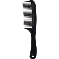 Расческа -гребень Lei пластиковый 041 с ручкой цвет черный 41001