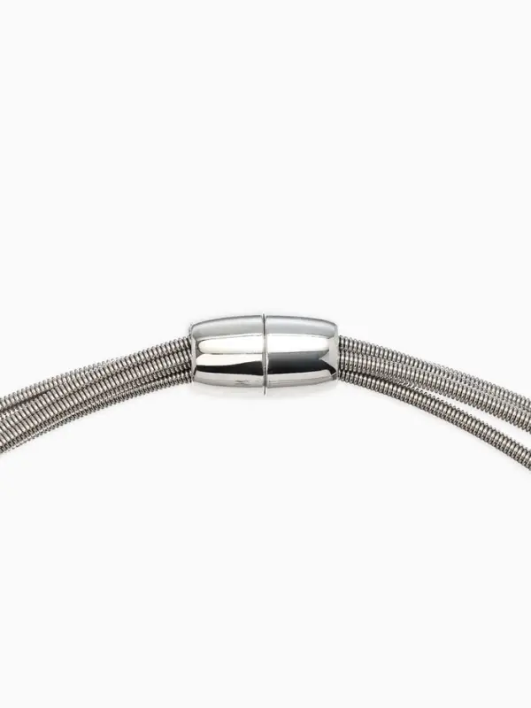 Набор 2 пред-та: колье, браслет Набор 2 пред-та: колье, браслет "Бусина на нитях", цвет серебро