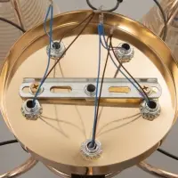 Люстра &laquo;Кольцо&raquo; 5&times;40 Вт Е27 золото 58&times;58&times;24 см