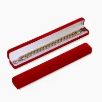 Футляр бархатный под браслет, цепочку, часы &laquo;Пенал&raquo;, 23.5&times;3 см, красный