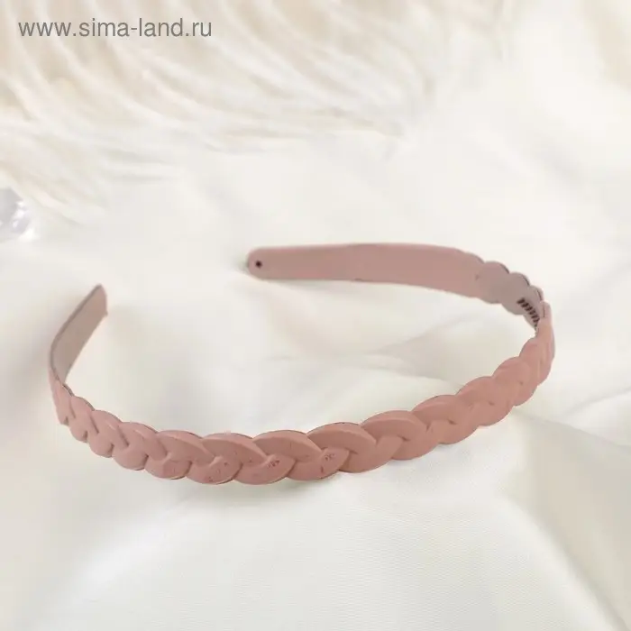 Ободок для волос  Ободок для волос "Матовый блик" коса, 1 см, микс