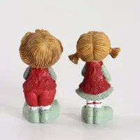 Фигурка &laquo;Малыши с оленем&raquo;, набор 2 шт., 4.5&times;3.5&times;9.5 см