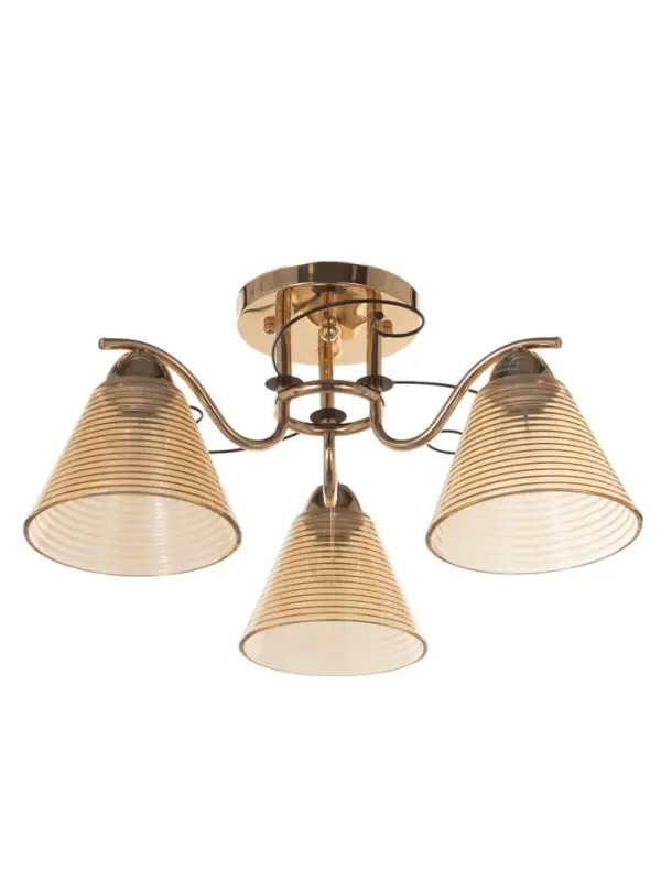 Люстра &laquo;Кольцо&raquo; 3&times;40 Вт Е27 золото 48&times;48&times;24 см