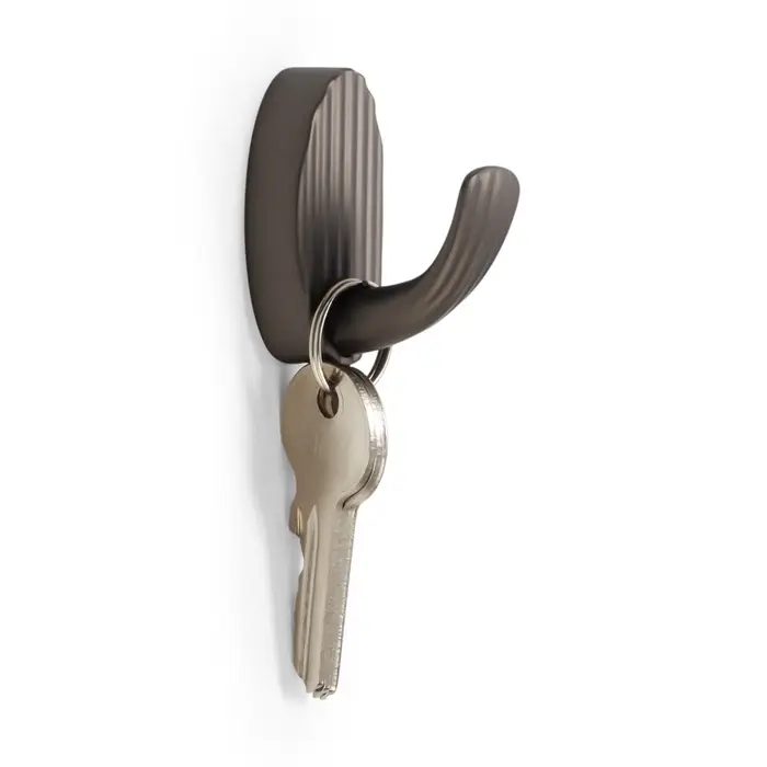 Крючок мебельный CAPPIO SEA, однорожковый, цинк, цвет графит