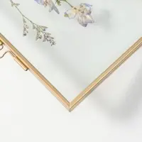 Фоторамка металл 9х13 см "Сухоцветы" 1,6х11х16 см