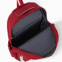 Рюкзак 31*14*44 см, 2 отд.3 н/карм+пенал, Комби бордо/бел