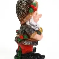 Садовая фигура из полистоуна &laquo;Гном с жёлудями&raquo;, 47&times;26 см