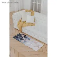 Коврик для ванной и туалета Доляна &laquo;Бурлеск&raquo;, 45&times;120 см