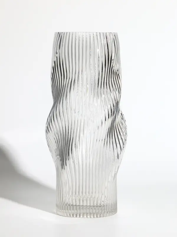 Ваза стекло настольная  Ваза стекло настольная "Венди" 29х12х10 см, прозрачный