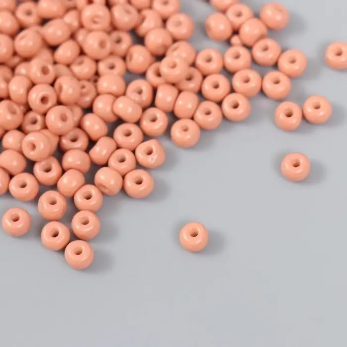 Бисер стекло 6/0  Бисер стекло 6/0 "Абрикосовый лёд" 15 гр
