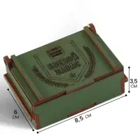 Коробка подарочная деревянная &laquo;Боевой запас&raquo; 8.5&times;6&times;3.5 см