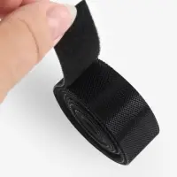 Липучка двусторонняя, 20 мм, 100 см, чёрная