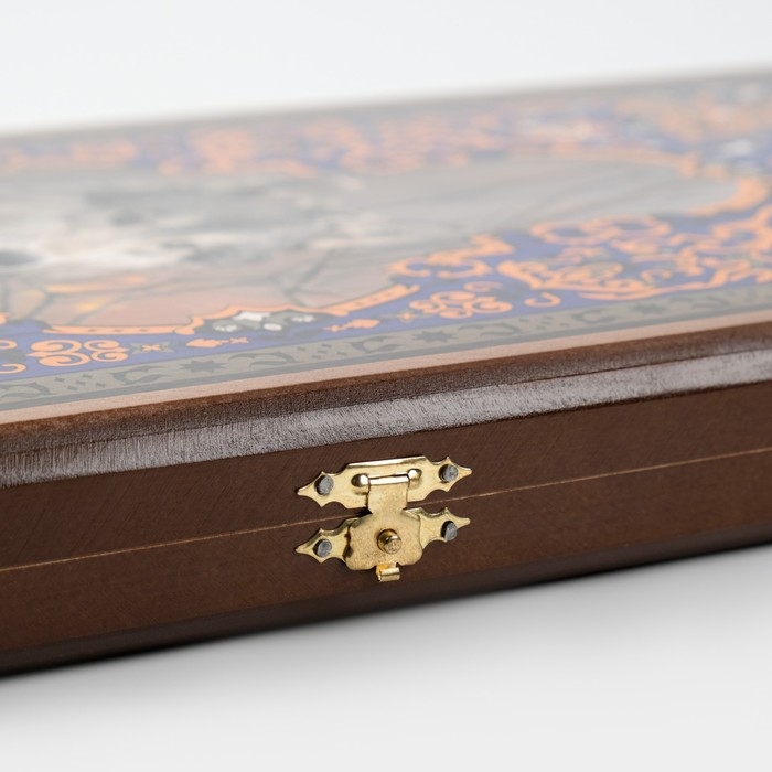 Нарды деревянные большие, настольная игра  Нарды деревянные большие, настольная игра "Волк", 50 х 50 см, с шашками