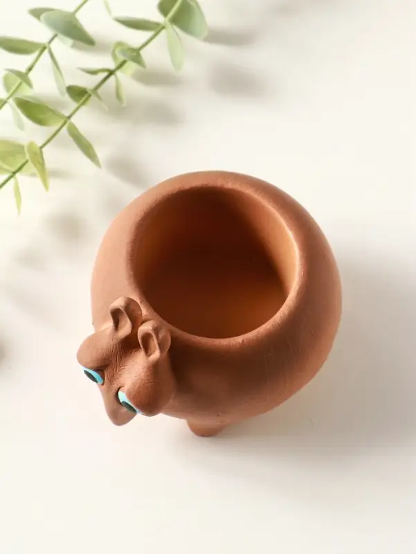 Подставка для мелочей &laquo;Медоед&raquo; 8&times;10&times;8 см, коричневый, гипс