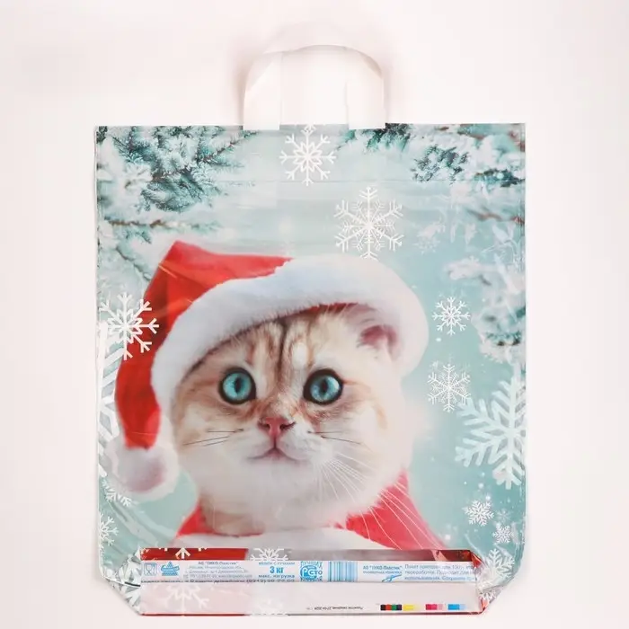 Пакет «Пушистое ожидание», полиэтиленовый с петлевой ручкой, 42×38 см