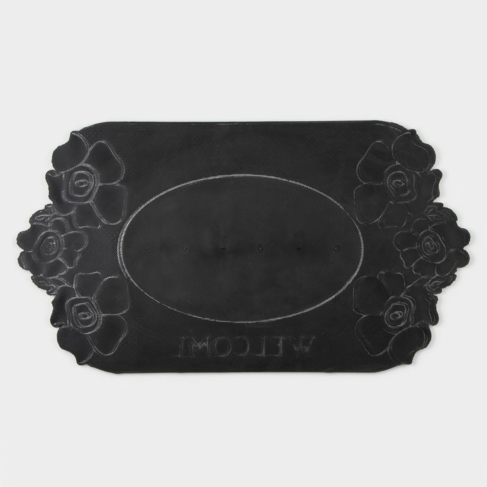 Коврик придверный цветок 41,5х75 см Коврик придверный цветок 41,5х75 см "Welcome цветы"