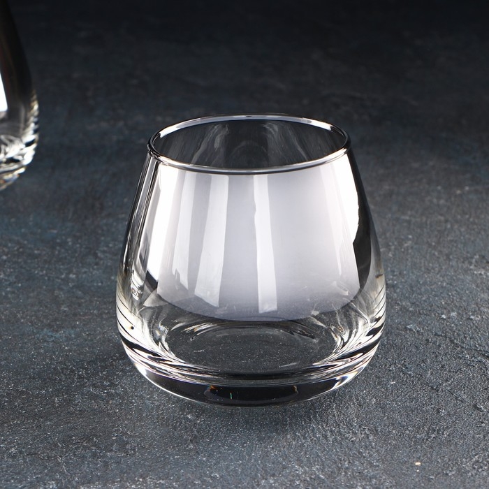 Набор низких стеклянных стаканов «Серебряная дымка», 300 мл, 4 шт Набор низких стеклянных стаканов «Серебряная дымка», 300 мл, 4 шт