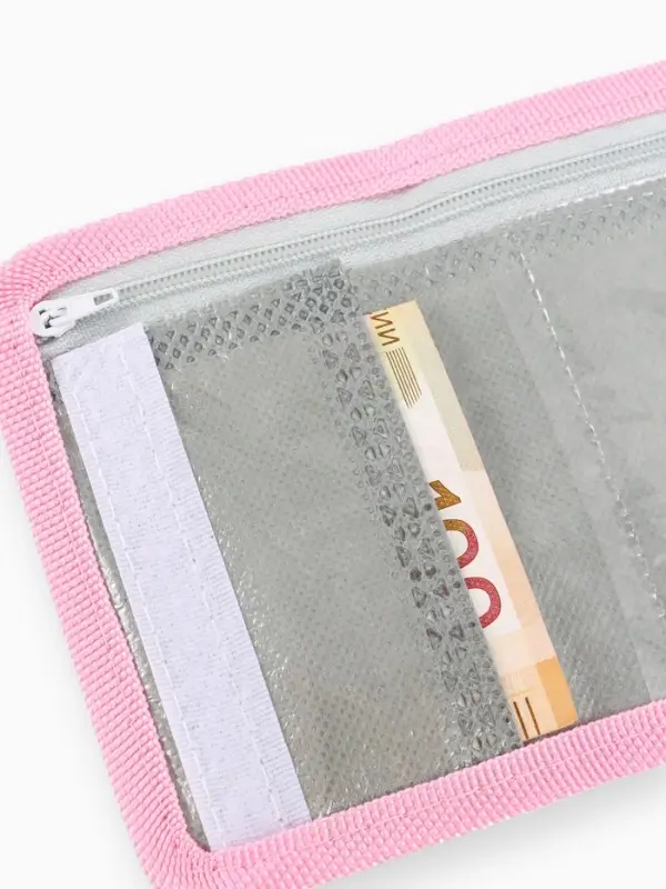 Кошелек детский на липучке &laquo;Принцессы&raquo; розовый 9&times;9&times;1