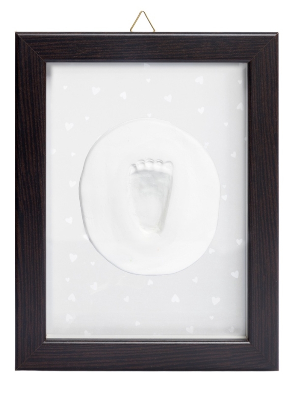 Набор  Набор "Лапочка. Слепки ручек вашего малыша Классик" (рамка со стеклом) коричн.рамка 05578