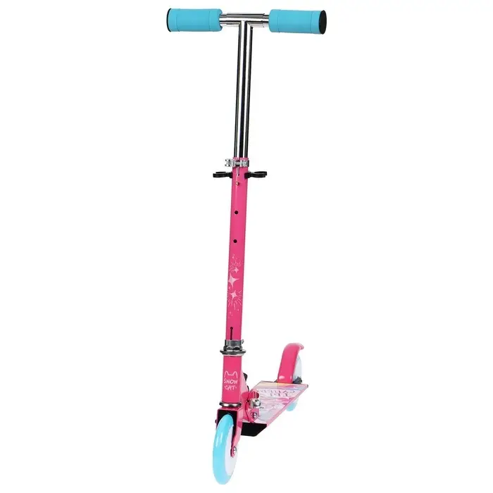 Самокат-снегокат 2 в 1 Snow Cat, колёса 120 мм, голубой, розовый