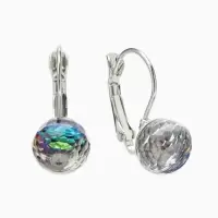 Серьги со стразами &laquo;Радужный день&raquo;, шарик гранёный, миксы