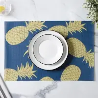 Салфетки сервировочные на стол Доляна Memory, 2 шт., 45&times;30 см, синие