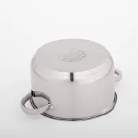 Кастрюля Magistro Klimena, 4.6 л, слив для воды, капсульное дно, индукция, нержавеющая сталь, AISI - 201, хромированная