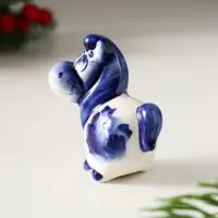 Сувенир Конь Вася, 5,5х6х3см, гжель