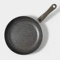 Сковорода Onyx, d=28 см, съёмная ручка, стеклянная крышка, антипригарное покрытие, алюминий, серая