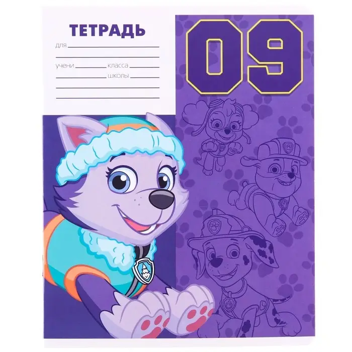 Тетрадь в косую линейку 12 листов, 5 видов МИКС, обложка мелованный картон, «Щенячий патруль» Тетрадь в косую линейку 12 листов, 5 видов МИКС, обложка мелованный картон, «Щенячий патруль»