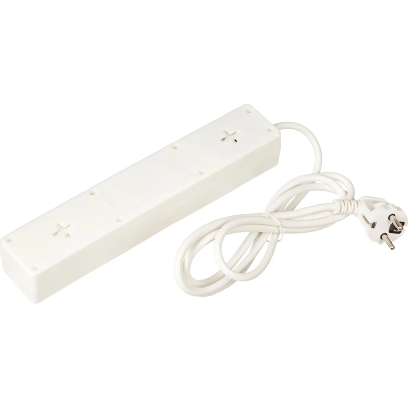 Сетевой фильтр BigTech STD-510-1,8-W (5р/1,8м/10А/2,2кВт/1мм2/белый)