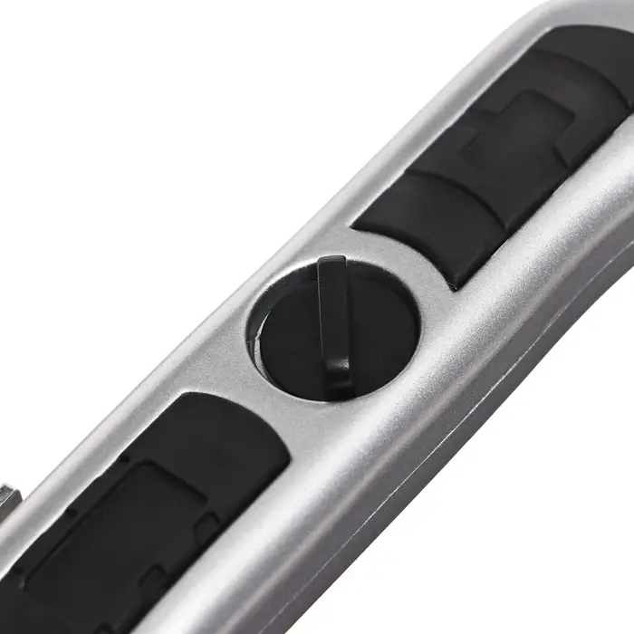 Нож универсальный трапециевидный 19 мм, фиксатор, корпус металл, Zinc-alloy, TOP