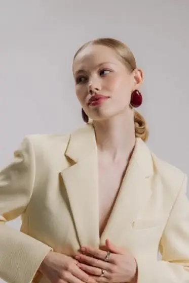 Серьги &laquo;Винтаж&raquo;, капля, бордовые в золоте