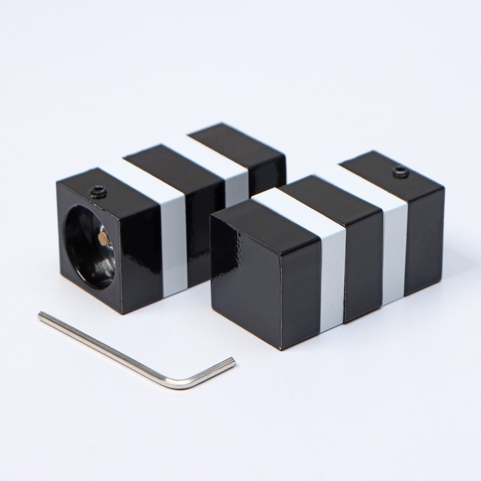 Наконечник на карниз d=19 мм &laquo;Крокус&raquo;, цвет чёрный