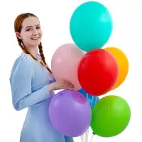 Воздушные шары латексные 14", пастель, 50 шт., МИКС