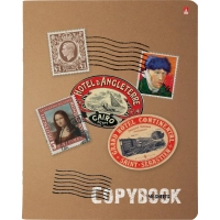 Тетрадь общая А5 ,48л, клетка,скрепка, МАРКИ МИРА, 5 шт в уп,7-48-619/5