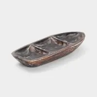 Менажница &laquo;Лодочка&raquo;, 30&times;13&times;5 см, дерево джати, тёмно-коричневая
