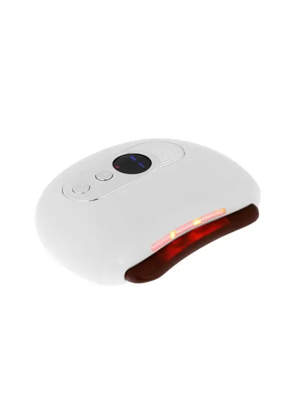 Массажер для лица LEM-30, вибрационный, гуаша, с подогревом, от АКБ, белый