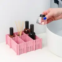 Разделитель для ящиков, 4 шт., 37&times;7 см, розовый