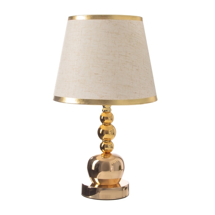 Лампа настольная Лампа настольная "Формула" 1х40Вт Е27 золото 22х22х36см