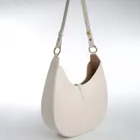 Сумка женская багет TEXTURA на молнии, 27&times;9&times;23 см, молочная