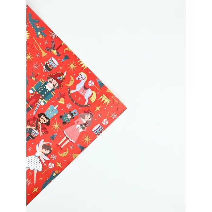 Набор упаковочной бумаги &laquo;Щелкунчик&raquo;,10 листов, 70 &times; 100 см