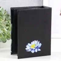 Фотоальбом "Цветы" 100ф 10X15см, ПП карм., черные страницы, черные страницы