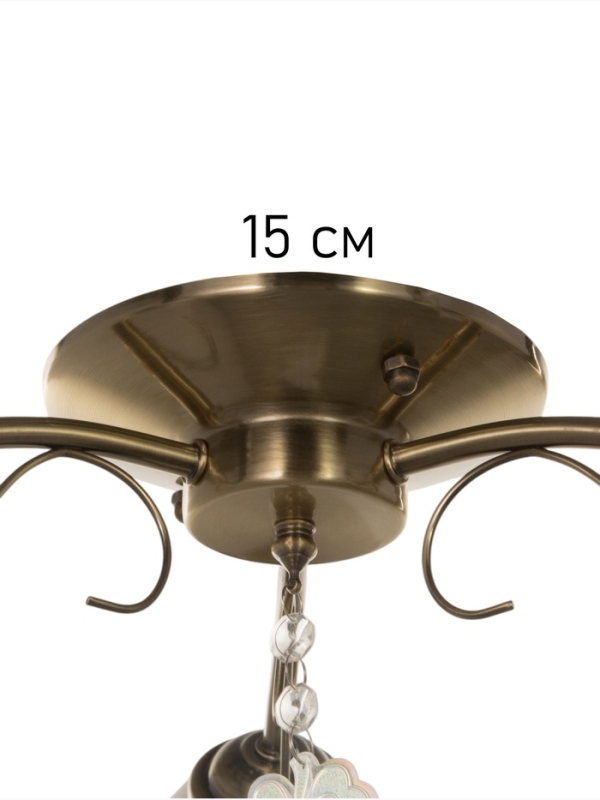 Люстра Люстра "Луиза" 3х40Вт Е27 бронза 56х56х26см