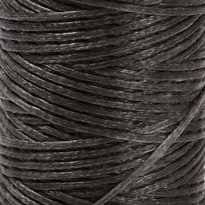 Нитки вощёные, плоские, 150D/16, 0,8 мм, 50 ± 2 м, цвет тёмно-серый Нитки вощёные, плоские, 150D/16, 0,8 мм, 50 ± 2 м, цвет тёмно-серый