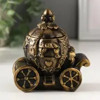 Шкатулка "Карета золотая" 11х10х6 см Шкатулка "Карета золотая" 11х10х6 см