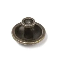 Ручка кнопка ТУНДРА VINTAGE 005, цвет старое серебро