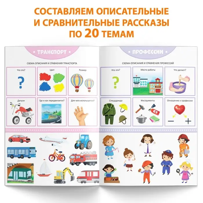 Книга &laquo;Уроки логопеда. Схемы для составления рассказов&raquo;, 24 стр., 5-7 лет