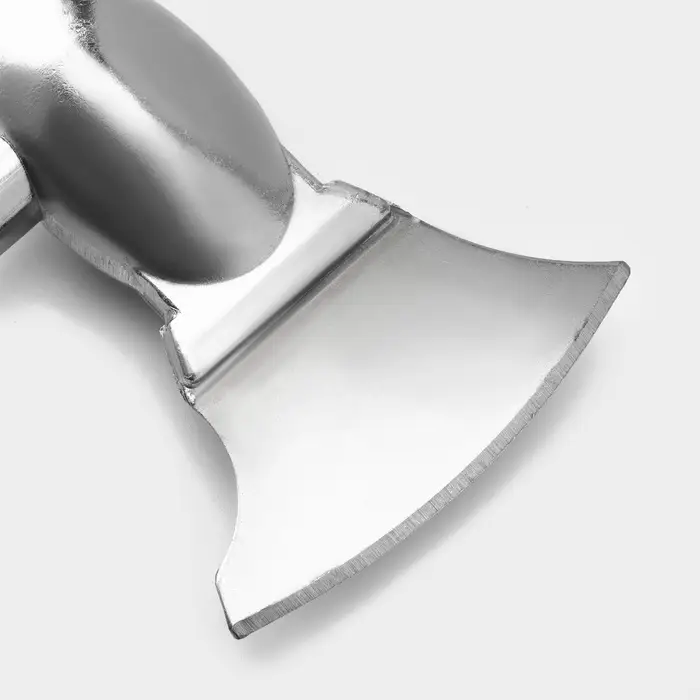 Молоток для мяса с топориком Доляна, 28 см, серебристый