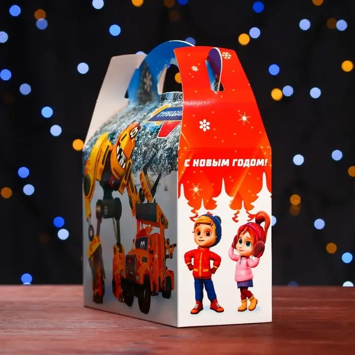 Подарочная коробка «Турбозавры», Баул, 22×9×22 см